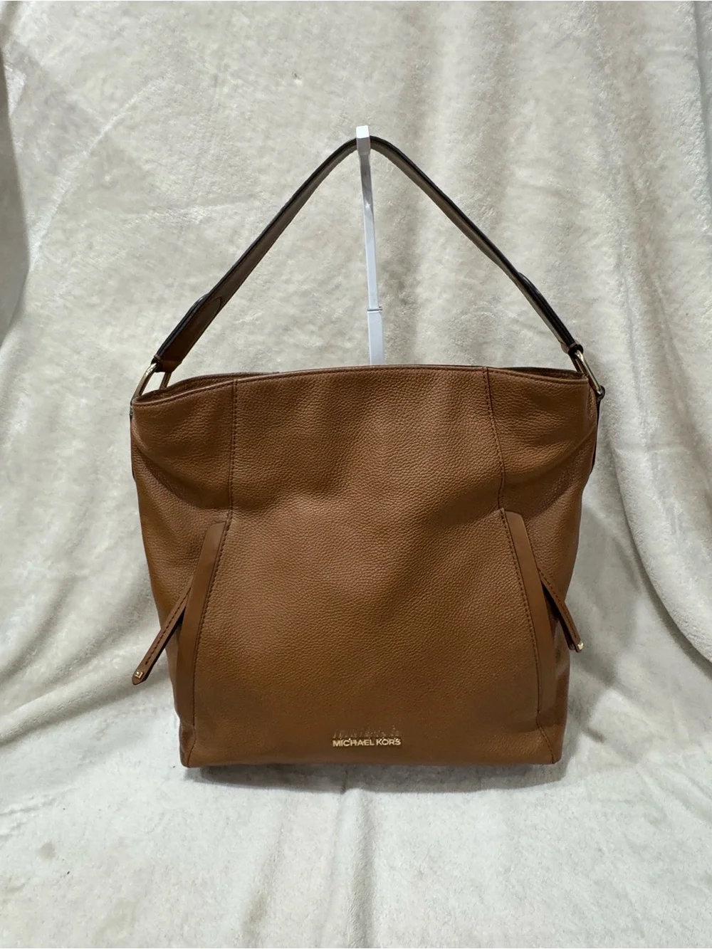 Michael Kors Evie Hobo Pebbled Leather Shoulder Bag
